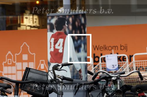 Amsterdam 21 december 2023
Parkeermeter met foto van Johan Cruijff