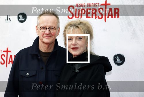 Amsterdam 21 januari 2024
Premiere Jesus Christ Superstar in het DeLaMar theater. Johanna ter Steege met partner