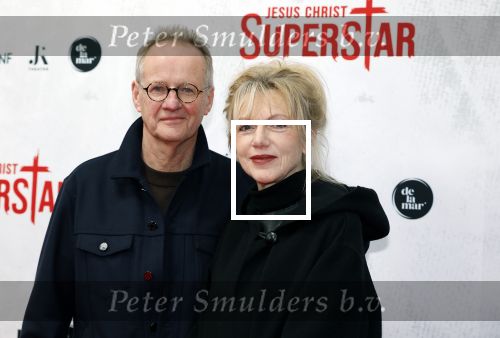 Amsterdam 21 januari 2024
Premiere Jesus Christ Superstar in het DeLaMar theater. Johanna ter Steege met partner