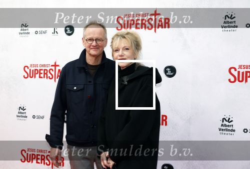 Amsterdam 21 januari 2024
Premiere Jesus Christ Superstar in het DeLaMar theater. Johanna ter Steege met partner