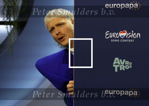 Hilversum 29 februari 2024
Joost Klein presenteert het liedje Europapa bij de show van Arjan Lubch op het mediapark.