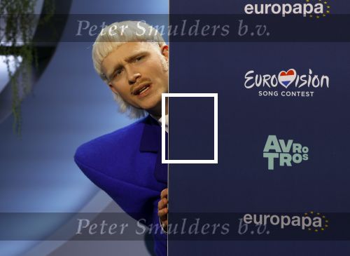 Hilversum 29 februari 2024
Joost Klein presenteert het liedje Europapa bij de show van Arjan Lubch op het mediapark.