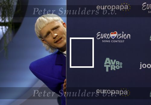 Hilversum 29 februari 2024
Joost Klein presenteert het liedje Europapa bij de show van Arjan Lubch op het mediapark.
