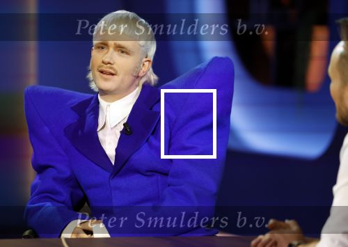 Hilversum 29 februari 2024
Joost Klein presenteert het liedje Europapa bij de show van Arjan Lubch op het mediapark.