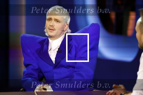 Hilversum 29 februari 2024
Joost Klein presenteert het liedje Europapa bij de show van Arjan Lubch op het mediapark.