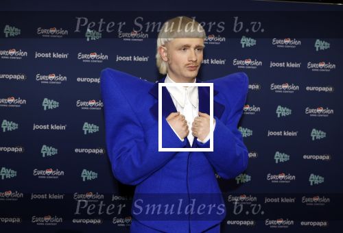 Hilversum 29 februari 2024
Joost Klein presenteert het liedje Europapa bij de show van Arjan Lubch op het mediapark.