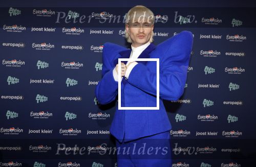Hilversum 29 februari 2024
Joost Klein presenteert het liedje Europapa bij de show van Arjan Lubch op het mediapark.