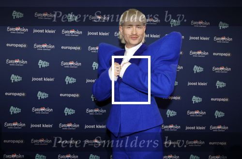Hilversum 29 februari 2024
Joost Klein presenteert het liedje Europapa bij de show van Arjan Lubch op het mediapark.