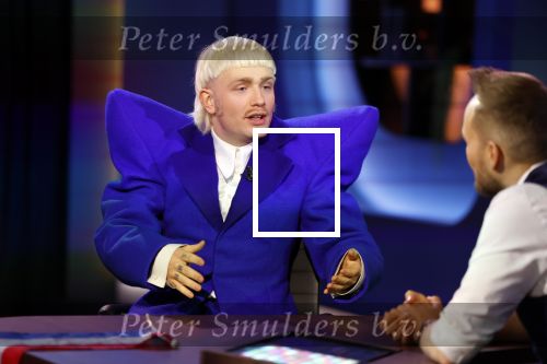 Hilversum 29 februari 2024
Joost Klein presenteert het liedje Europapa bij de show van Arjan Lubch op het mediapark.