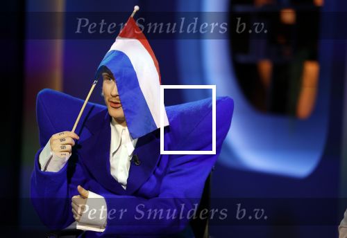 Hilversum 29 februari 2024
Joost Klein presenteert het liedje Europapa bij de show van Arjan Lubch op het mediapark.