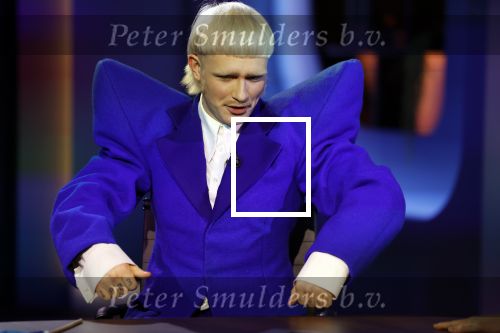 Hilversum 29 februari 2024
Joost Klein presenteert het liedje Europapa bij de show van Arjan Lubch op het mediapark.