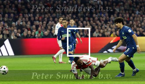 Amsterdam, 3 Februari 2024 AJAX-PSV, eindstand 1-1
Kompetitie Seizoen 2023-2024
Jordan Henderson en Andre Ramalho
