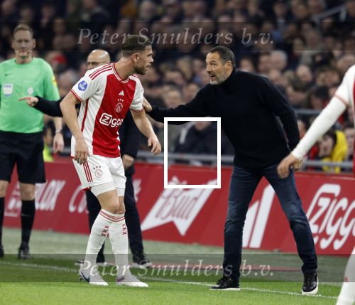 Amsterdam, 3 Februari 2024 AJAX-PSV, eindstand 1-1
Kompetitie Seizoen 2023-2024
Jordan Henderson en Johnny v t Schip