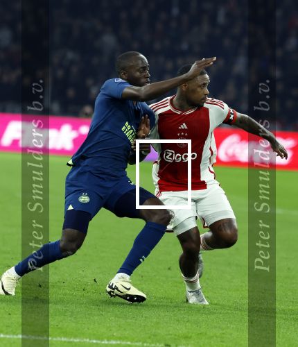 Amsterdam, 3 Februari 2024 AJAX-PSV, eindstand 1-1
Kompetitie Seizoen 2023-2024
Jordan Henderson en Jordan Teze