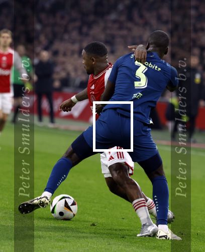 Amsterdam, 3 Februari 2024 AJAX-PSV, eindstand 1-1
Kompetitie Seizoen 2023-2024
Jordan Henderson en Jordan Teze