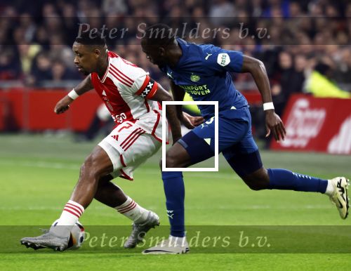 Amsterdam, 3 Februari 2024 AJAX-PSV, eindstand 1-1
Kompetitie Seizoen 2023-2024
Jordan Henderson en Jordan Teze