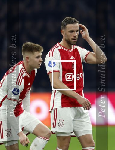 Amsterdam, 3 Februari 2024 AJAX-PSV, eindstand 1-1
Kompetitie Seizoen 2023-2024
Jordan Henderson en Kristian Hlynsson