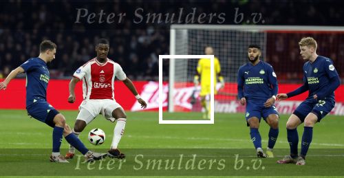 Amsterdam, 3 Februari 2024 AJAX-PSV, eindstand 1-1
Kompetitie Seizoen 2023-2024
Jorrel Hato Olivier Boscagli