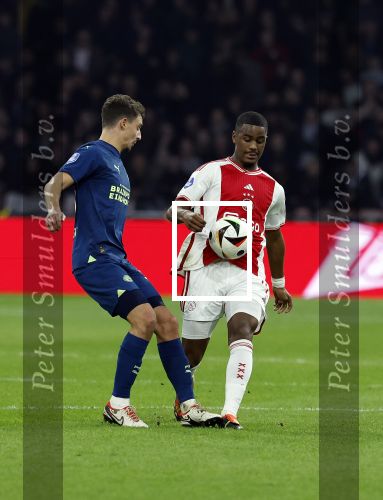 Amsterdam, 3 Februari 2024 AJAX-PSV, eindstand 1-1
Kompetitie Seizoen 2023-2024
Jorrel Hato Olivier Boscagli