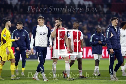 Amsterdam, 3 Februari 2024 AJAX-PSV, eindstand 1-1
Kompetitie Seizoen 2023-2024
Josip Sutalo en Jorrel Hato