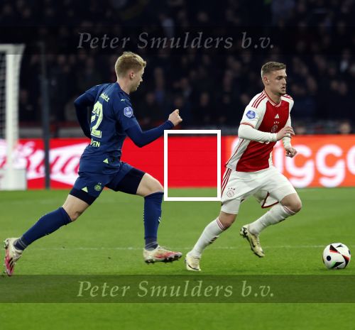 Amsterdam, 3 Februari 2024 AJAX-PSV, eindstand 1-1
Kompetitie Seizoen 2023-2024
Kenneth Taylor en Jerdy Schouten