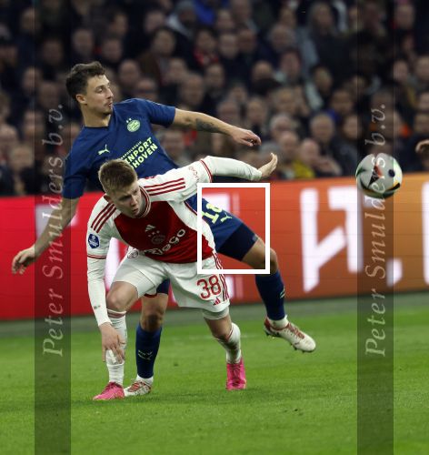 Amsterdam, 3 Februari 2024 AJAX-PSV, eindstand 1-1
Kompetitie Seizoen 2023-2024
Kristian Hlynsson en Olivier Boscagli