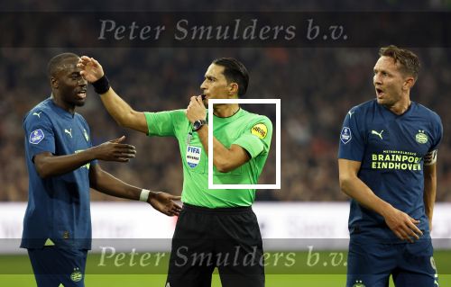 Amsterdam, 3 Februari 2024 AJAX-PSV, eindstand 1-1
Kompetitie Seizoen 2023-2024
Luuk de Jong met Serdar Gozubuyuk en Jordan Teze