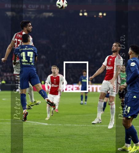 Amsterdam, 3 Februari 2024 AJAX-PSV, eindstand 1-1
Kompetitie Seizoen 2023-2024
Mauro Junior en Josip Sutalo