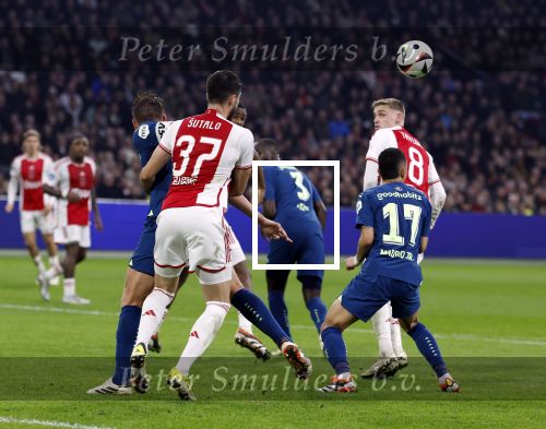 Amsterdam, 3 Februari 2024 AJAX-PSV, eindstand 1-1
Kompetitie Seizoen 2023-2024
Mauro Junior en Josip Sutalo