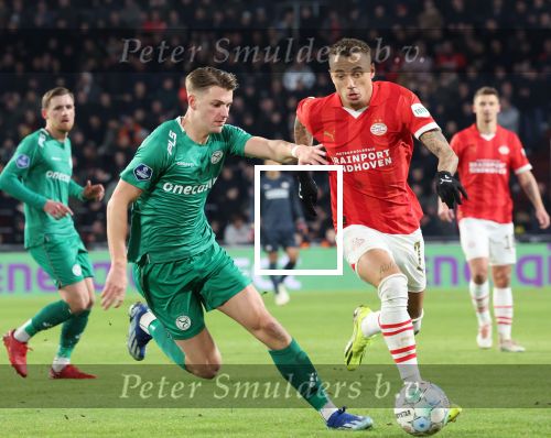 Eindhoven, 27 Januari 2023 
PSV-Almere City, eindstand 2-0
Noa Lang