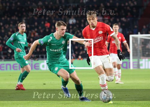 Eindhoven, 27 Januari 2023 
PSV-Almere City, eindstand 2-0
Noa Lang