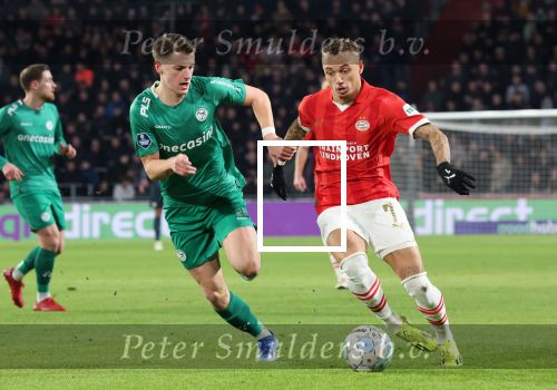 Eindhoven, 27 Januari 2023 
PSV-Almere City, eindstand 2-0
Noa Lang