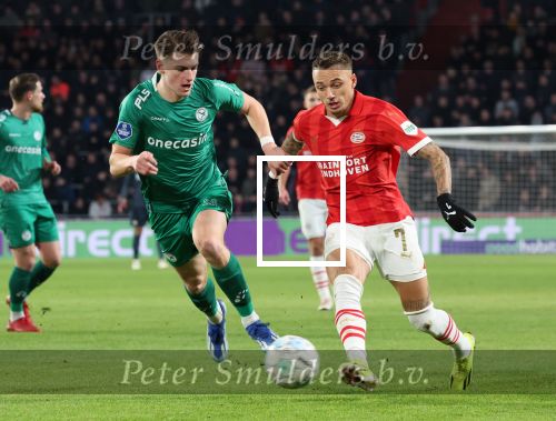 Eindhoven, 27 Januari 2023 
PSV-Almere City, eindstand 2-0
Noa Lang