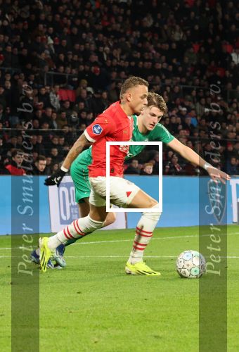 Eindhoven, 27 Januari 2023 
PSV-Almere City, eindstand 2-0
Noa Lang