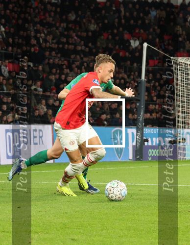 Eindhoven, 27 Januari 2023 
PSV-Almere City, eindstand 2-0
Noa Lang