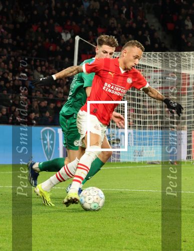 Eindhoven, 27 Januari 2023 
PSV-Almere City, eindstand 2-0
Noa Lang