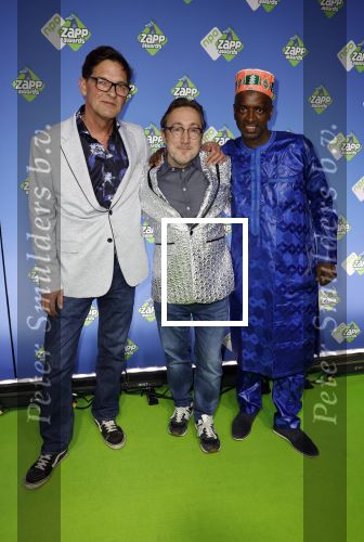 Hilversum 27 januari 2024
Zapp awards in studio 21 . Pieter van Rijn, Albert Jan van Rees en Alpha Oumar Barry