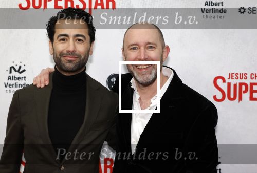 Amsterdam 21 januari 2024
Premiere Jesus Christ Superstar in het DeLaMar theater. Ramon mesman met een kennis