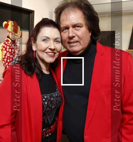 Laren 13 februari 2024
Presentatie nieuwe magazine van Niclole des Bouvrie in het Rosa Spier huis. Rene Le Blanc kwam met zijn  partner Jolanda