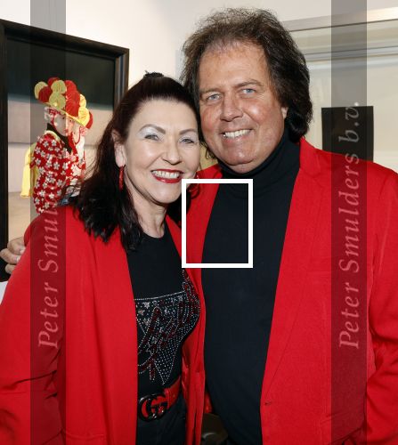 Laren 13 februari 2024
Presentatie nieuwe magazine van Niclole des Bouvrie in het Rosa Spier huis. Rene Le Blanc kwam met zijn  partner Jolanda