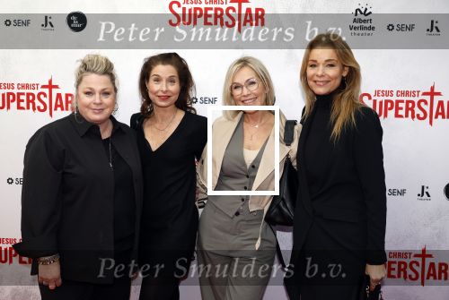 Amsterdam 21 januari 2024
Premiere Jesus Christ Superstar in het DeLaMar theater. Rian Gerritsen, Sandra Mattie, Tanja Jess en Froukje de Both