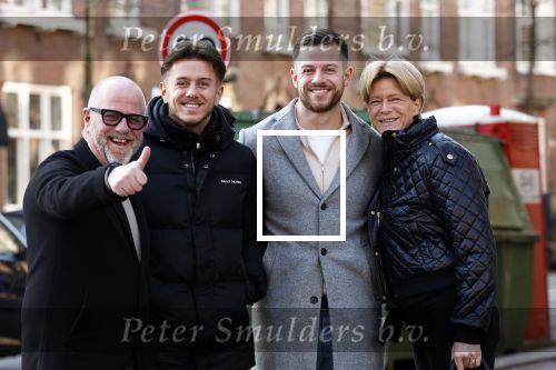 Amsterdam 27 januari 2024
Richard Kramer met vrouw en zoons in Amsterdam zuid.