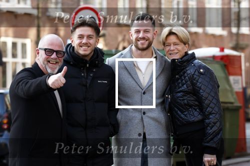 Amsterdam 27 januari 2024
Richard Kramer met vrouw en zoons in Amsterdam zuid.