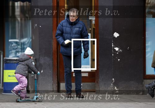 Amsterdam 20 januari 2024
Robert ten Brink op de fiets bij de Albert Heijn