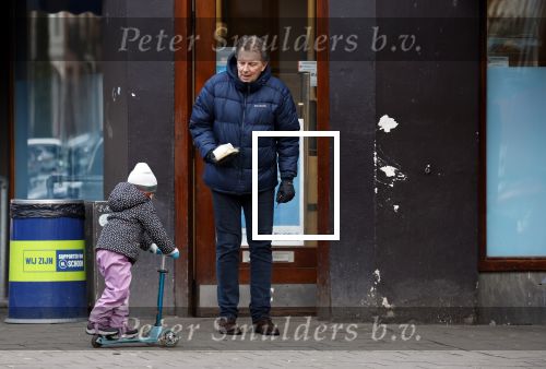 Amsterdam 20 januari 2024
Robert ten Brink op de fiets bij de Albert Heijn