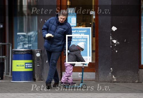 Amsterdam 20 januari 2024
Robert ten Brink op de fiets bij de Albert Heijn
