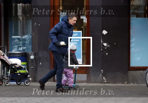Amsterdam 20 januari 2024
Robert ten Brink op de fiets bij de Albert Heijn