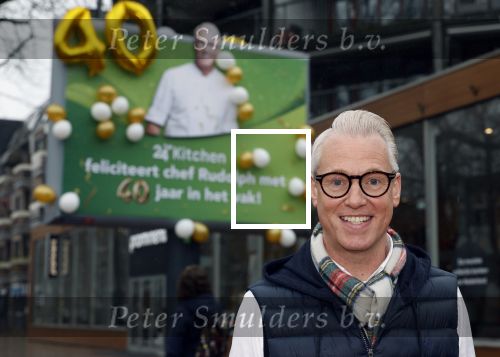 Hilversum 29 februari 2024
Presentatie Billboard van Rudolph v Veen die 40 jaar kok is .