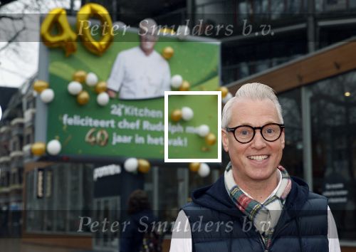 Hilversum 29 februari 2024
Presentatie Billboard van Rudolph v Veen die 40 jaar kok is .