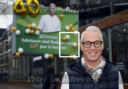 Hilversum 29 februari 2024
Presentatie Billboard van Rudolph v Veen die 40 jaar kok is .